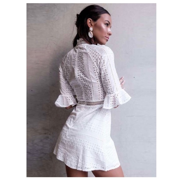 Lauren’s White Mini Dress - Picture 2 of 8